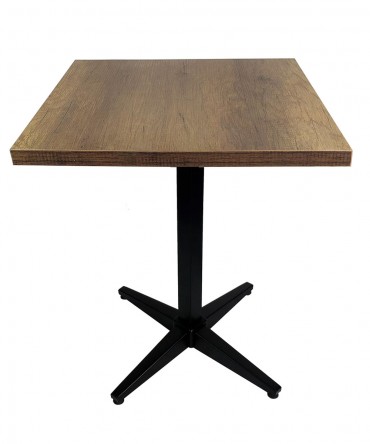 Cafe Masası Metal Ayaklı Masa Koyu Kahverengi 4 ayak